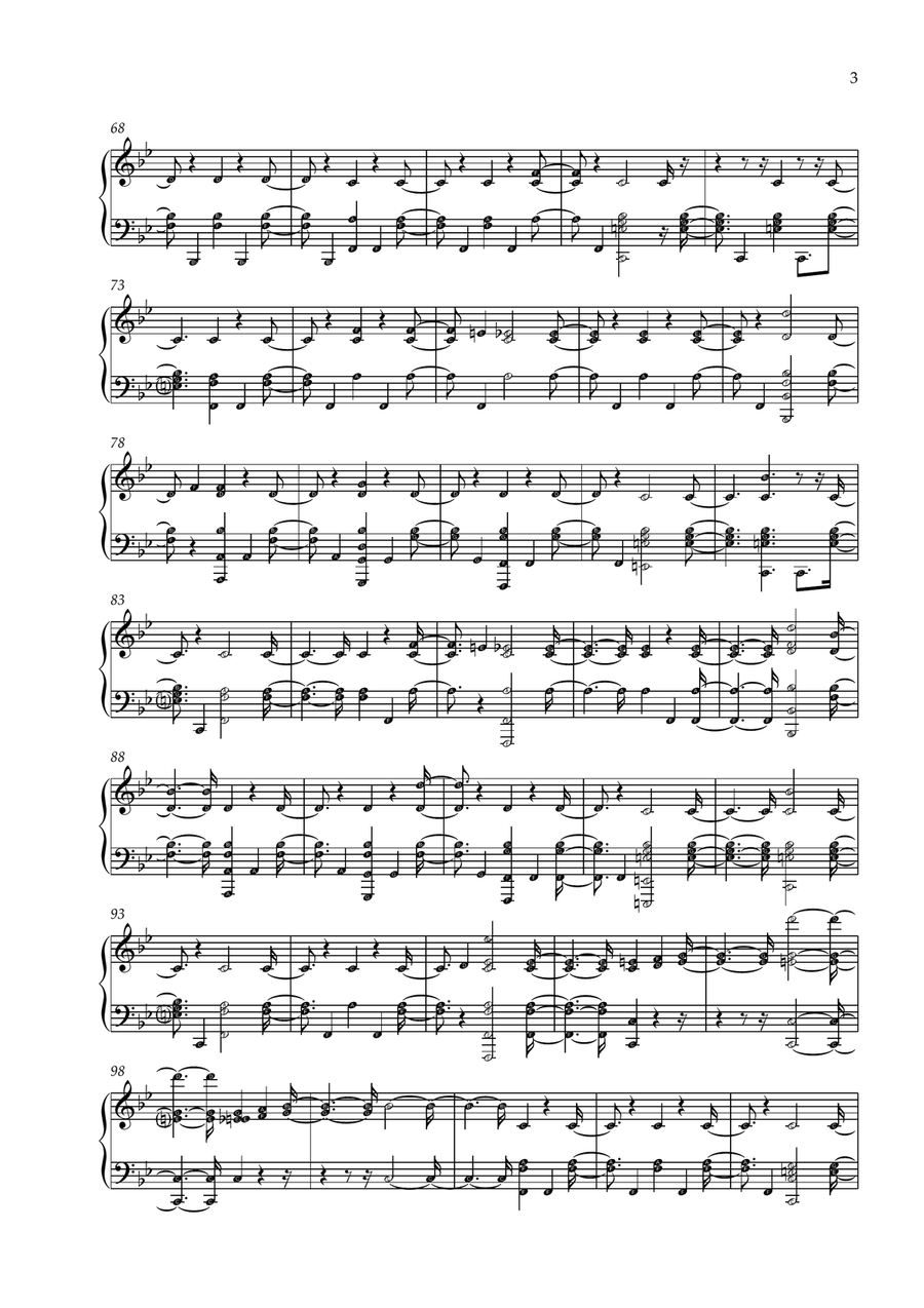 Hey Jude Easy Piano scores gallery preview page 3