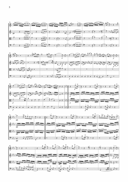 Mozart Eine Kleine Nachtmusik K.525, all mvts., for string quartet, CM018