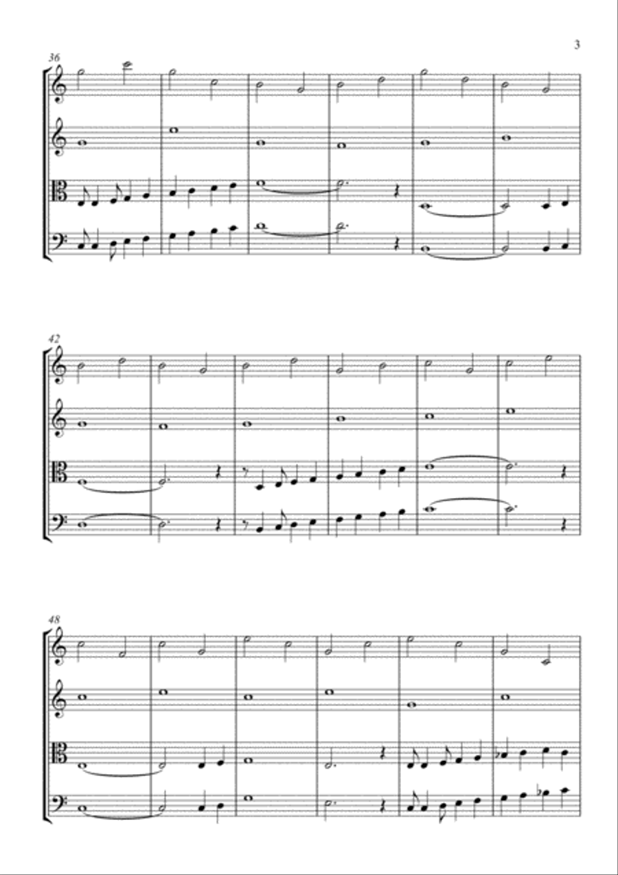 Spanish Eyes String Quartet scores gallery preview page 4