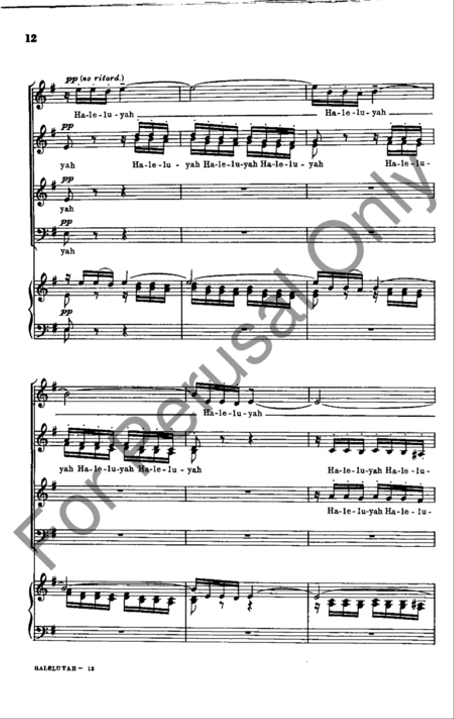 Haleluyah 4-Part scores gallery preview page 10