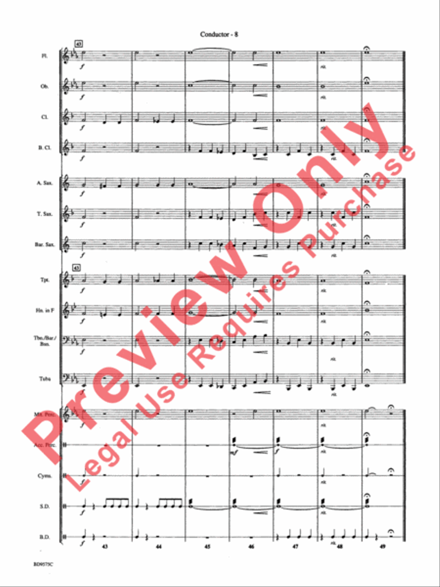 American Fantasy Concert Band scores gallery preview page 11