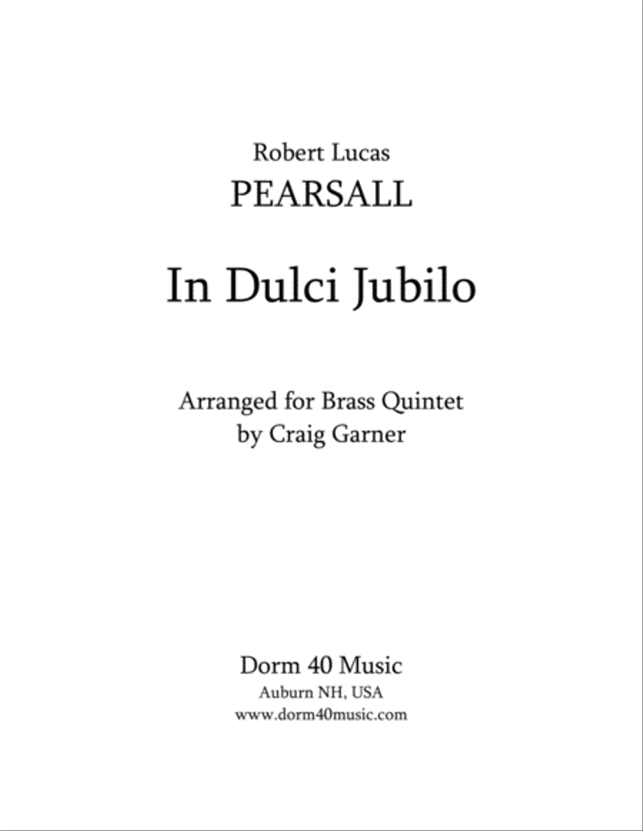 In dulci jubilo Brass Ensemble scores gallery preview page 1