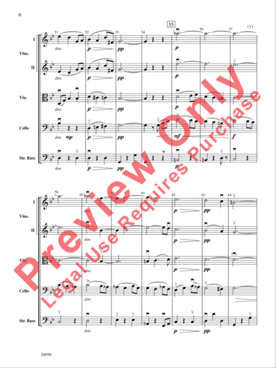 Allegretto Grazioso (from Symphony No. 8) String Orchestra scores gallery preview page 7