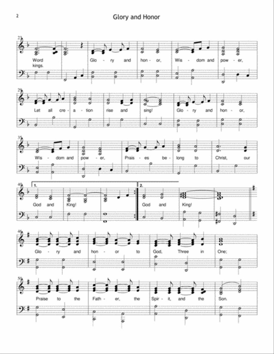 Glory and Honor Voice scores gallery preview page 2
