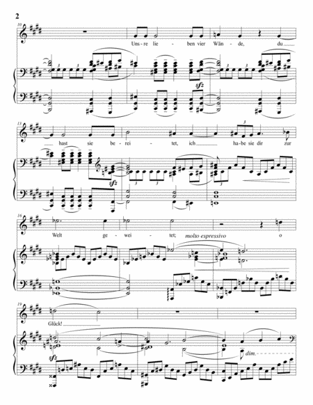 STRAUSS: Befreit, Op. 39 no. 4 (transposed to C-sharp minor)
