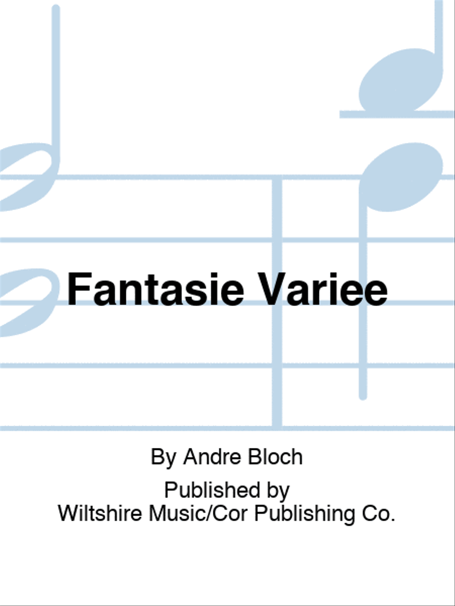 Fantasie Variee Fantasie Variee Bassoon Solo scores gallery preview page 1