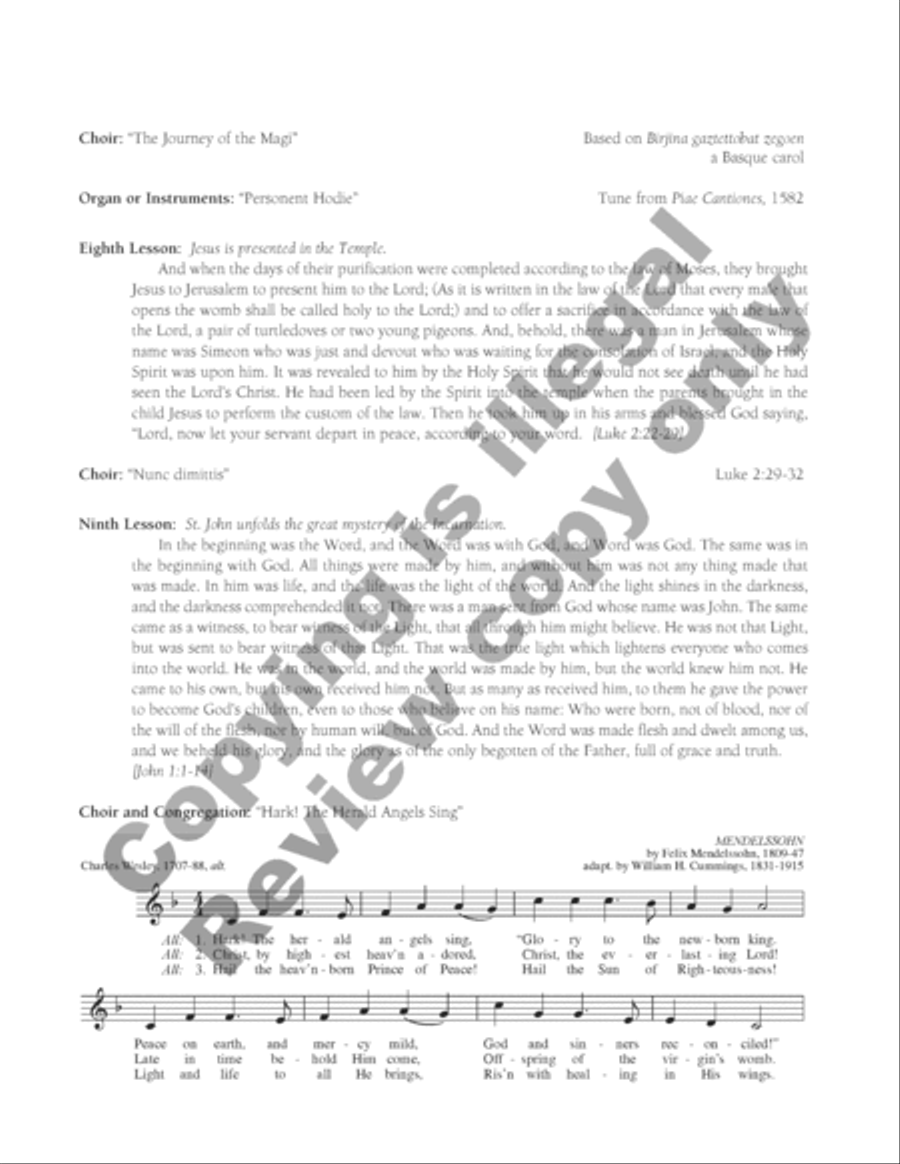 Sing the Songs of Bethlehem (Leader's Guide) Choir scores gallery preview page 11