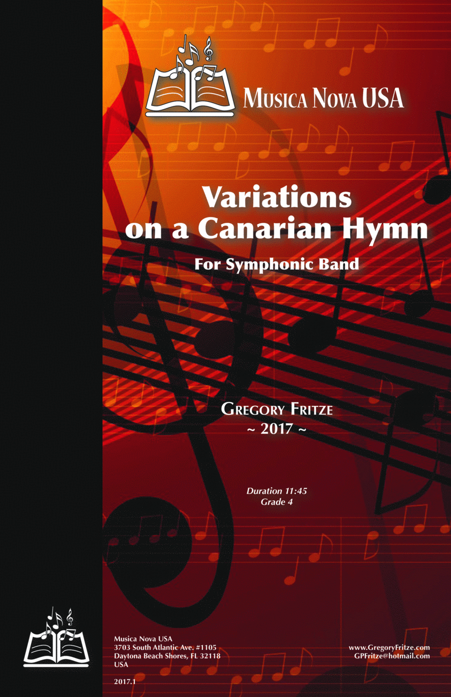 Variations on a Canarian Hymn Concert Band scores gallery preview page 1