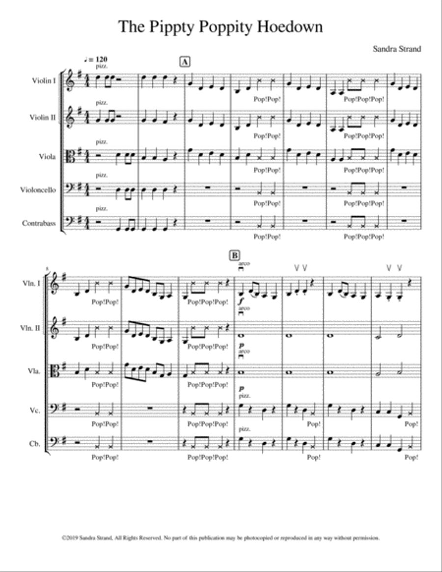 The Pippty Poppity Hoedown String Orchestra scores gallery preview page 3