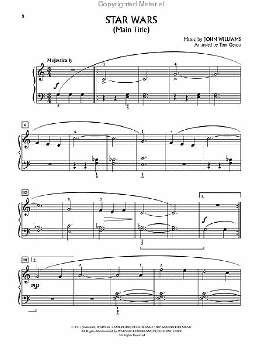 Star Wars - A Musical Journey (Music from Episodes I - VI) Voice scores gallery preview page 2
