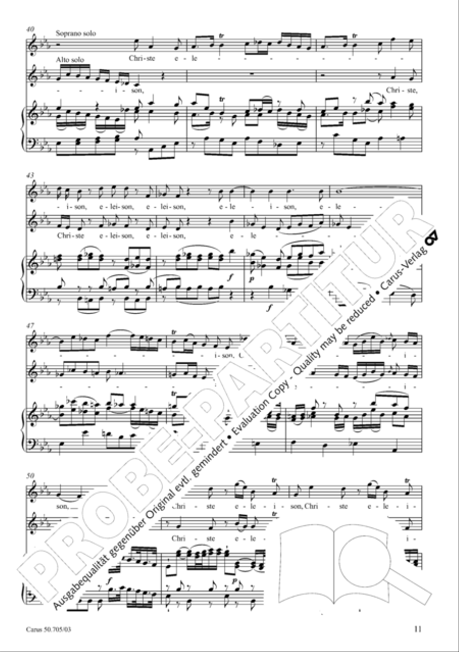 Missa in g. Hasse-Werkausgabe IV/3 4-Part scores gallery preview page 20