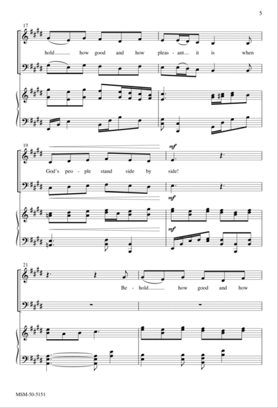 Song of Unity 4-Part scores gallery preview page 4
