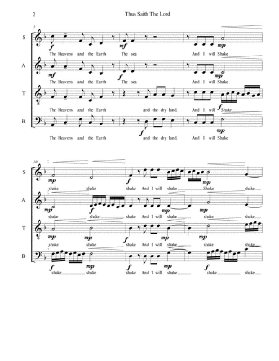 Thus Saith The Lord Thus Saith The Lord 4-Part scores gallery preview page 2