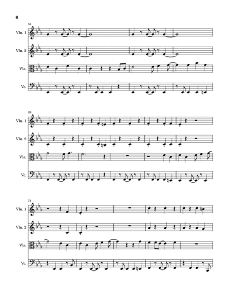 Valerie String Quartet scores gallery preview page 6