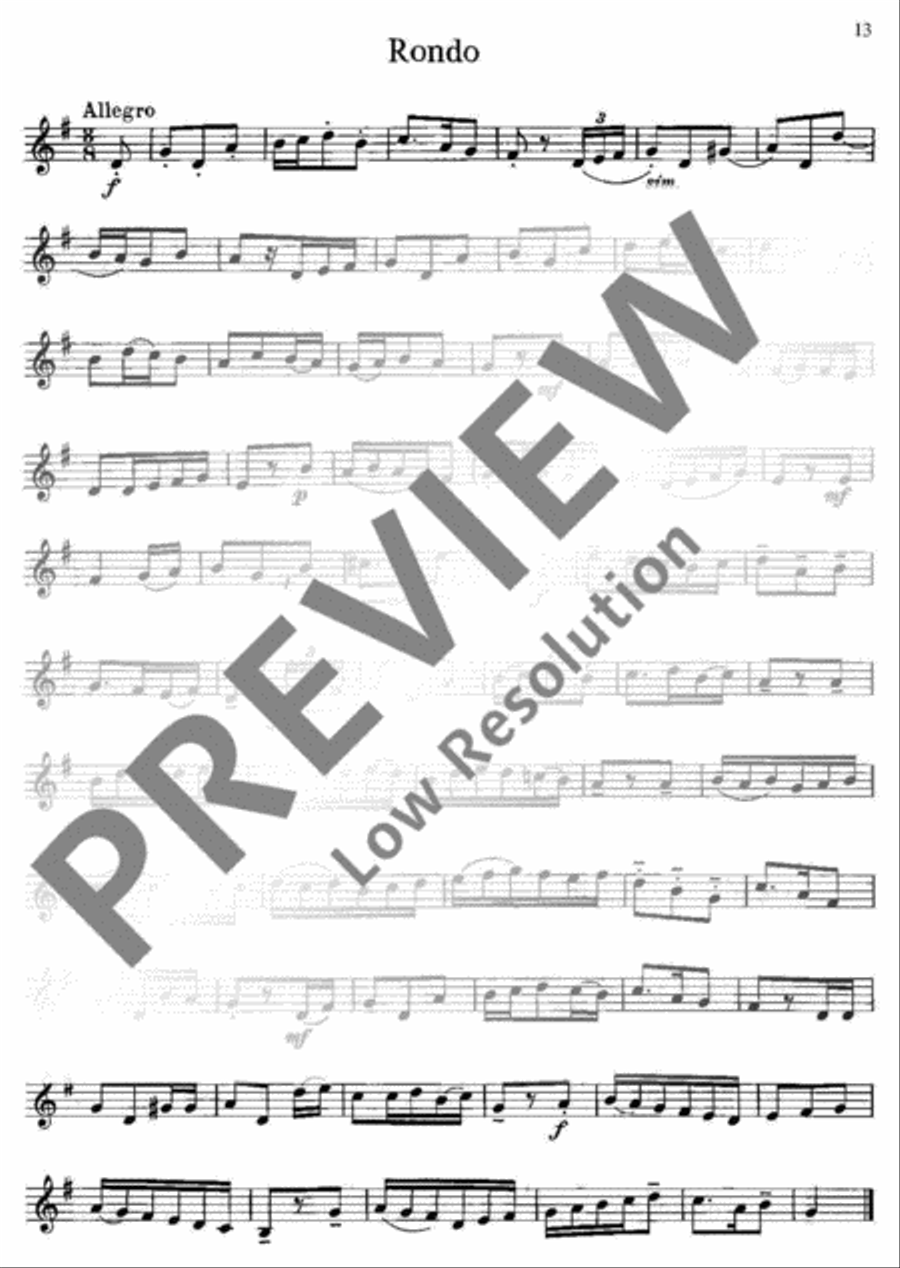 Spielstücke und Etüden Spielstücke und Etüden Cornet scores gallery preview page 14