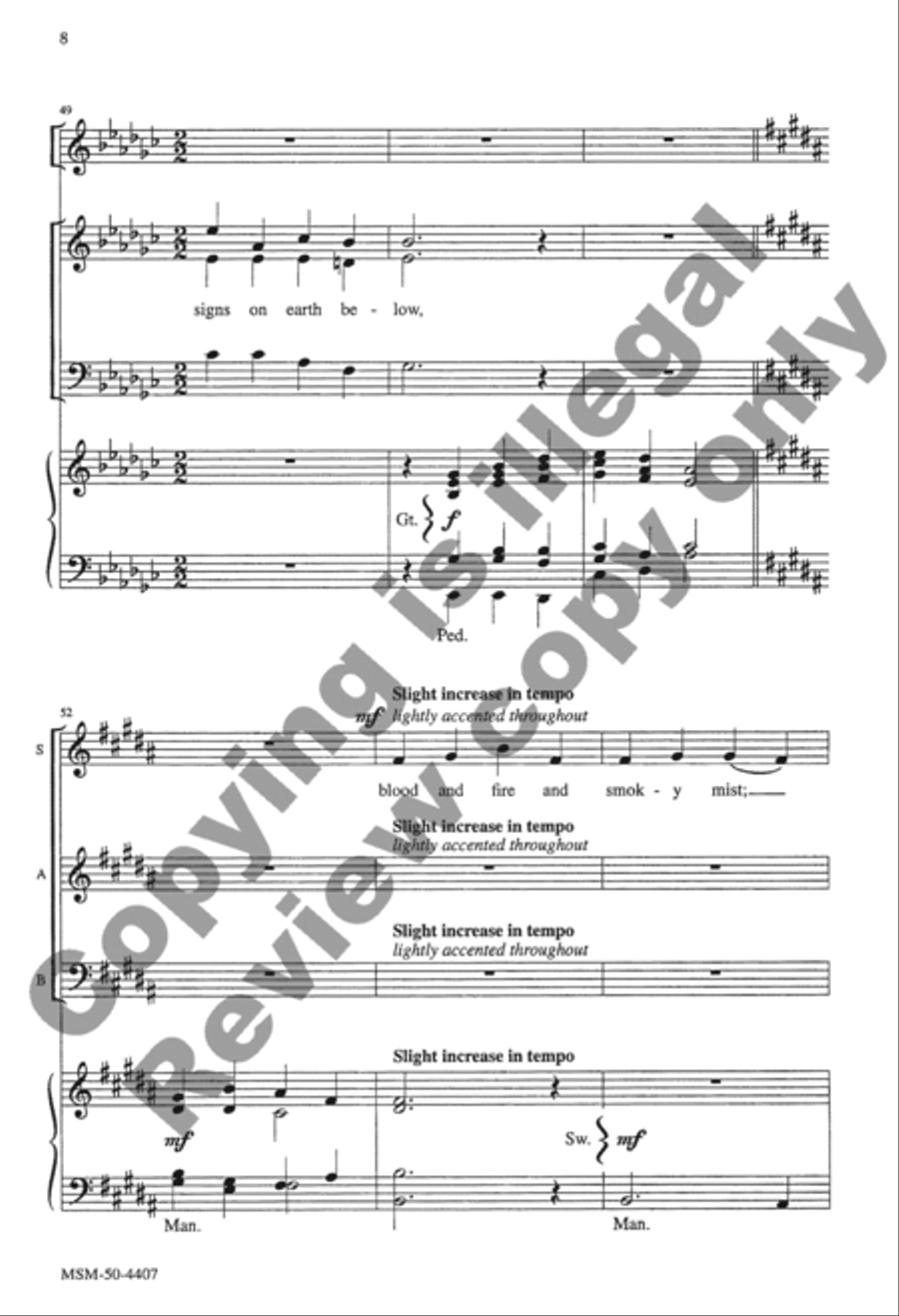 In the Last Days 3-Part scores gallery preview page 23