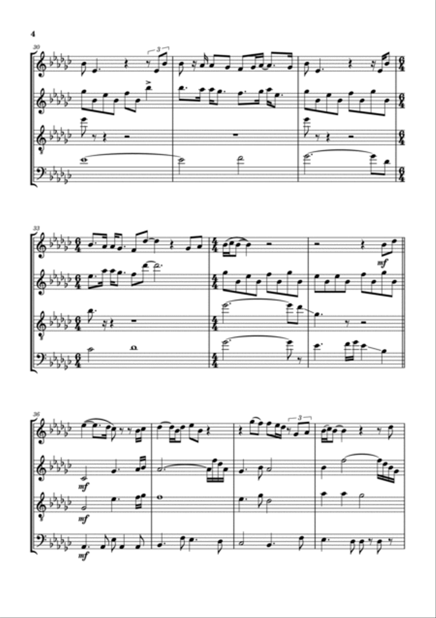 Lady Woodwind Quartet scores gallery preview page 5