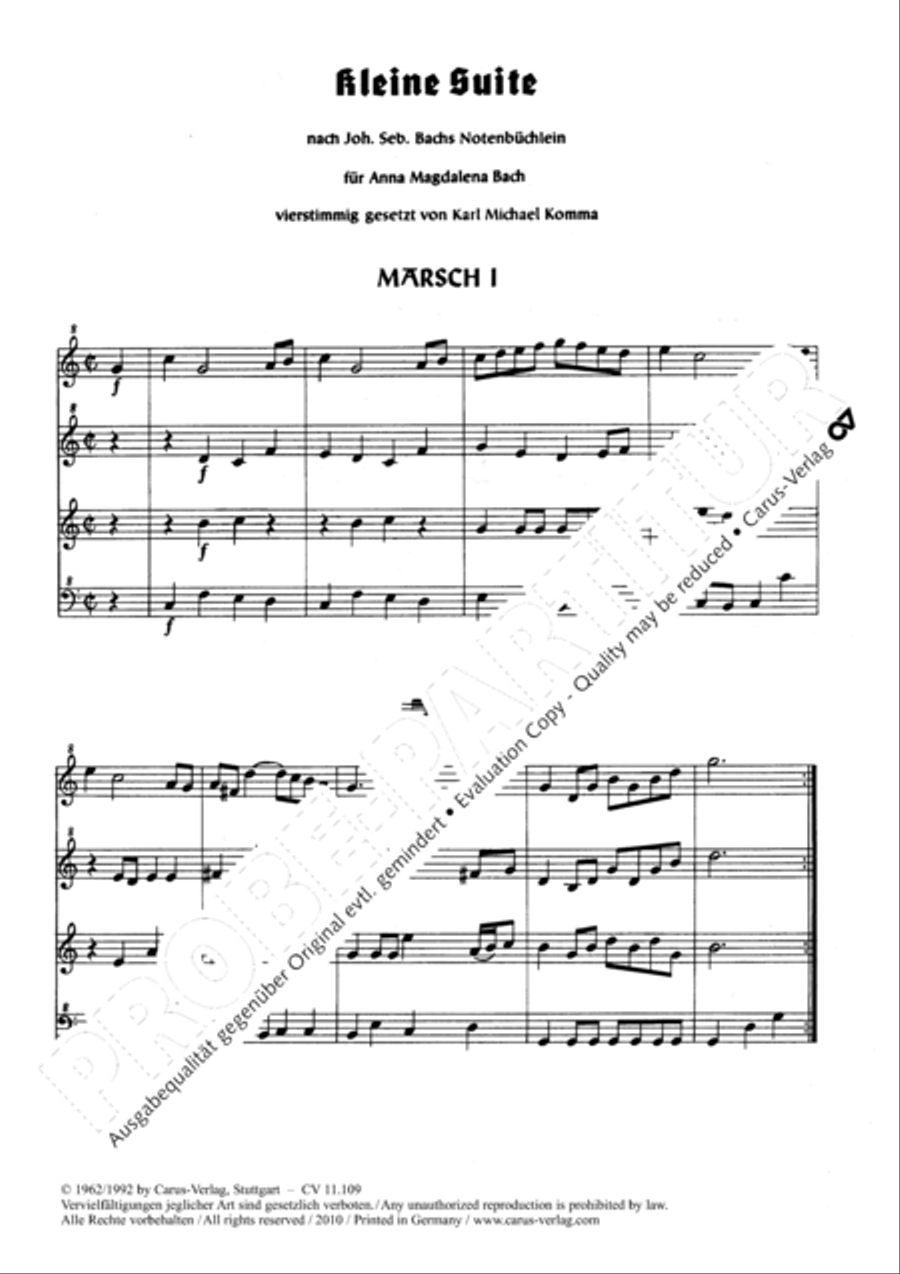 Kleine Suite Recorder scores gallery preview page 6
