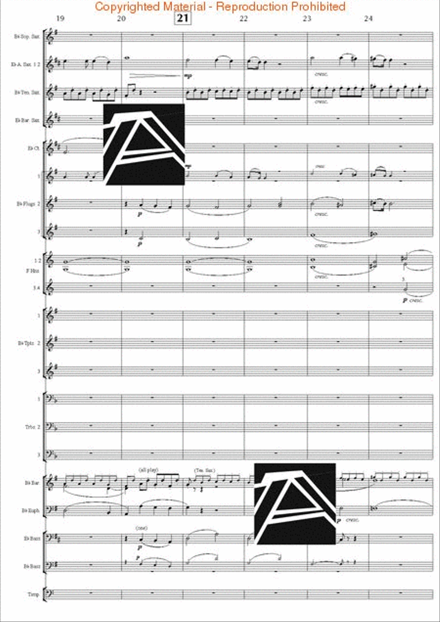 Jupiter Hymn (from The Planets) Concert Band scores gallery preview page 5