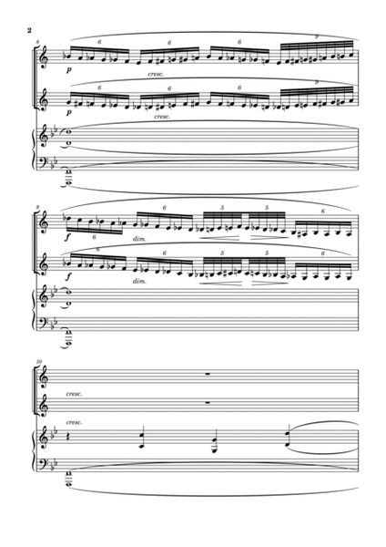 Klezmer Rhapsody for two clarinets and piano Clarinet Duet - Digital Sheet Music