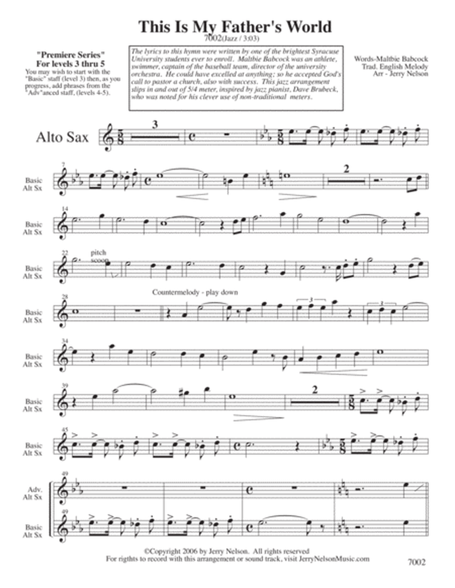 The Toreador Song - Bizet (Arrangements Level 3-5 for ALTO SAX + Written Acc) image number null