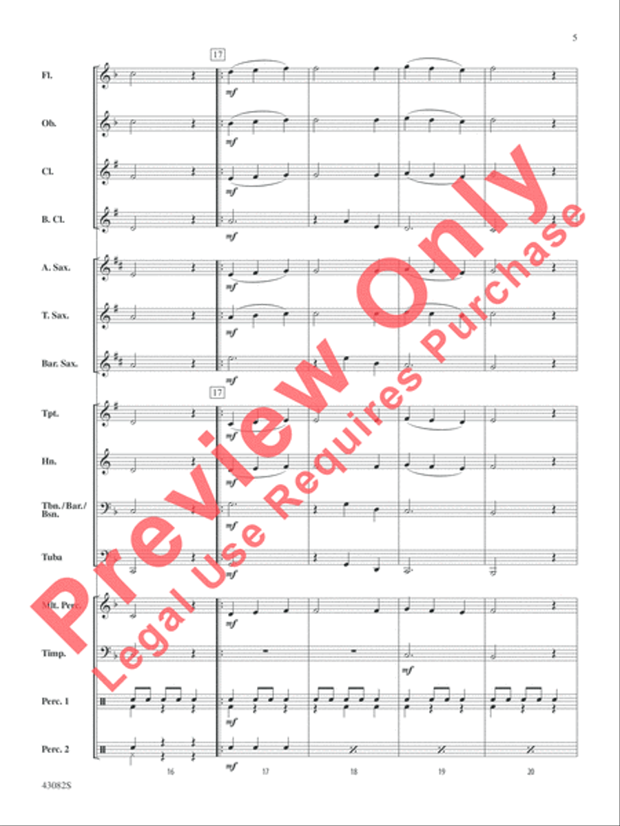 Medieval Dance Concert Band scores gallery preview page 6