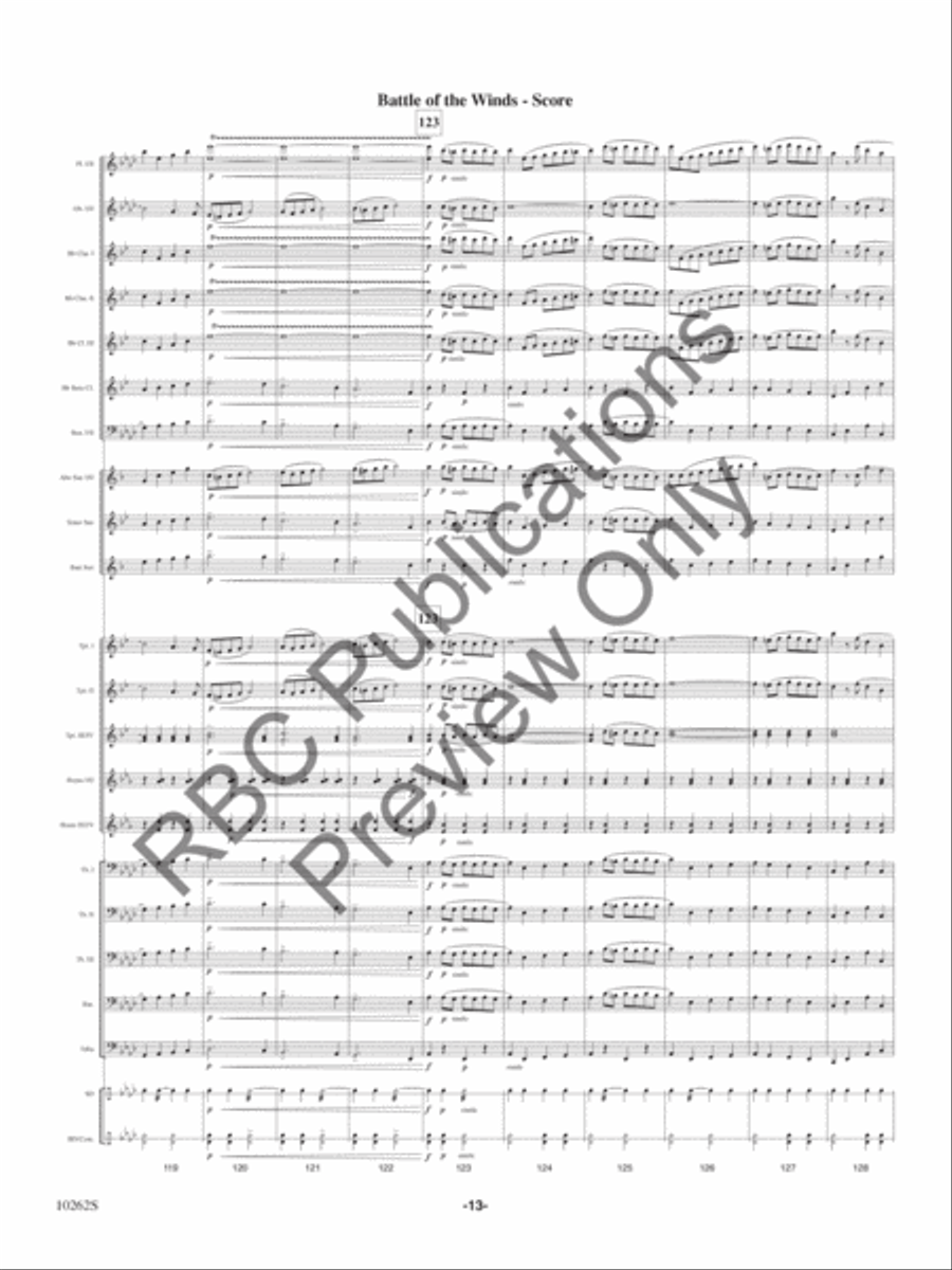 Battle Of The Winds Battle Of The Winds Concert Band scores gallery preview page 16