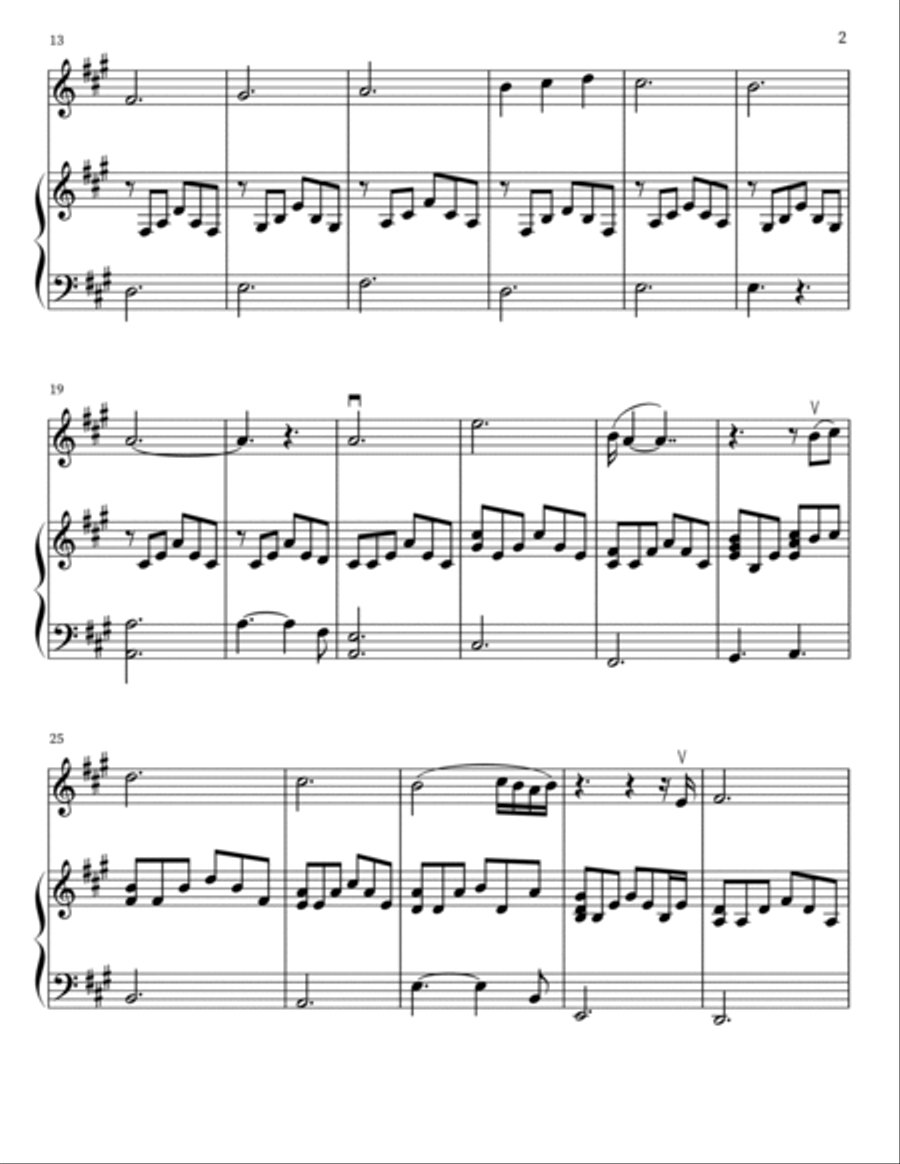 Can't Help Falling In Love Violin Solo scores gallery preview page 2