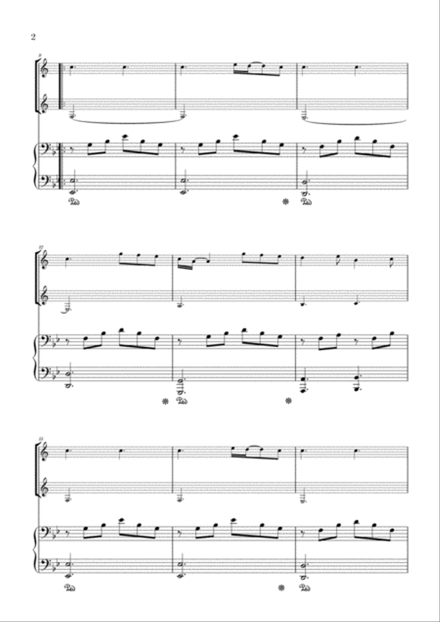 A Thousand Years Woodwind Ensemble scores gallery preview page 2