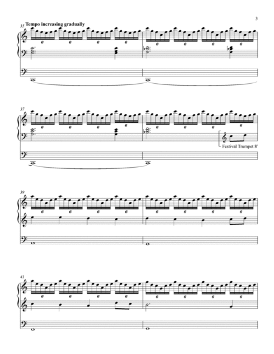 St Theodulph (All Glory, Laud, and Honor) Festive Hymn Accompaniment Choir scores gallery preview page 4