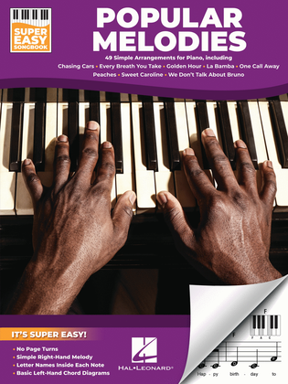 Book cover for Popular Melodies – Super Easy Songbook