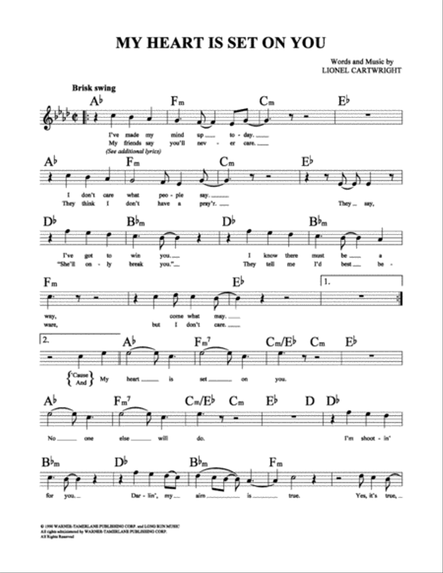 My Heart Is Set on You School and Community scores gallery preview page 2