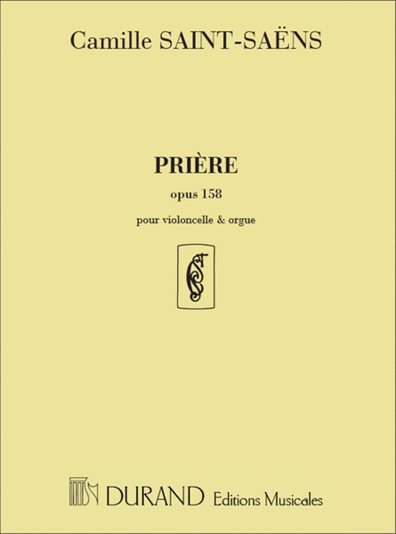 Priere Op 158 Vlc-Orgue