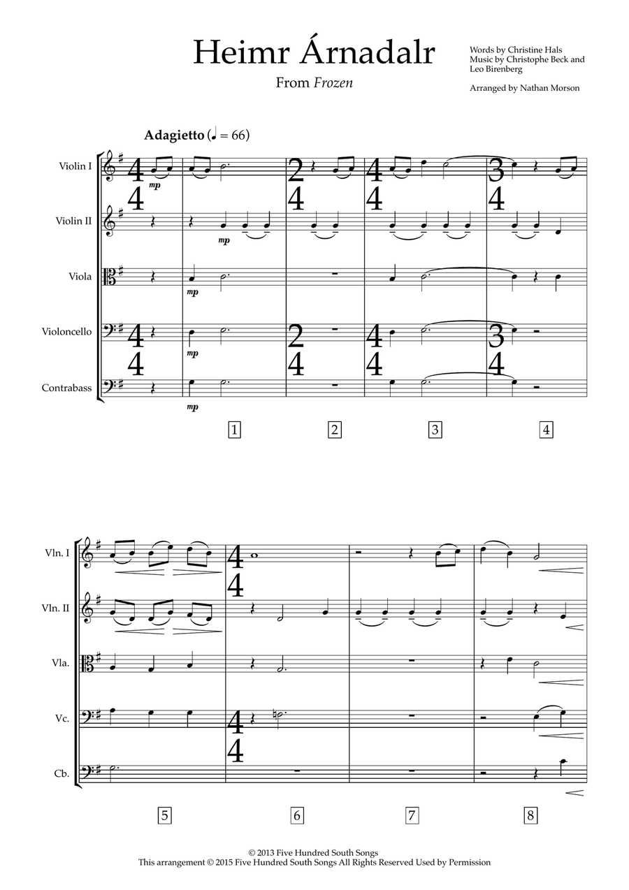 Heimr Arnadalr Heimr Arnadalr String Orchestra scores gallery preview page 2