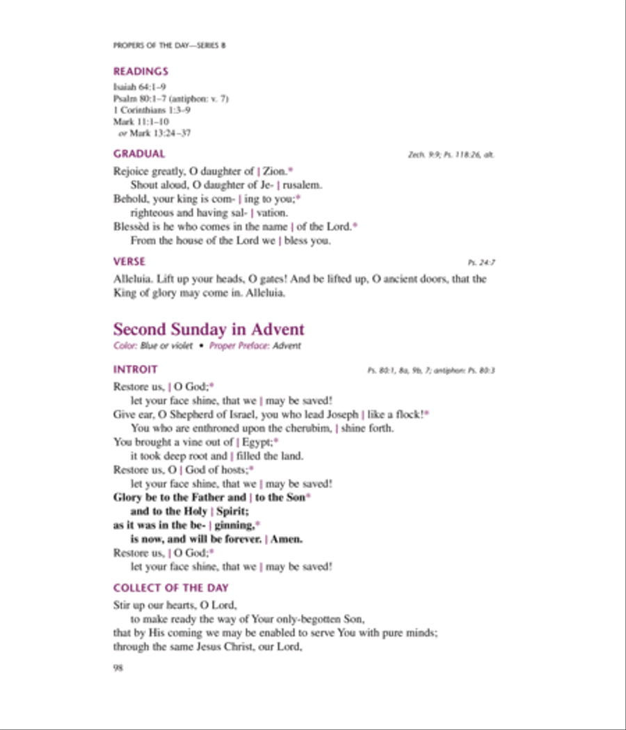 Lutheran Service Book: Propers of the Day Choir scores gallery preview page 12