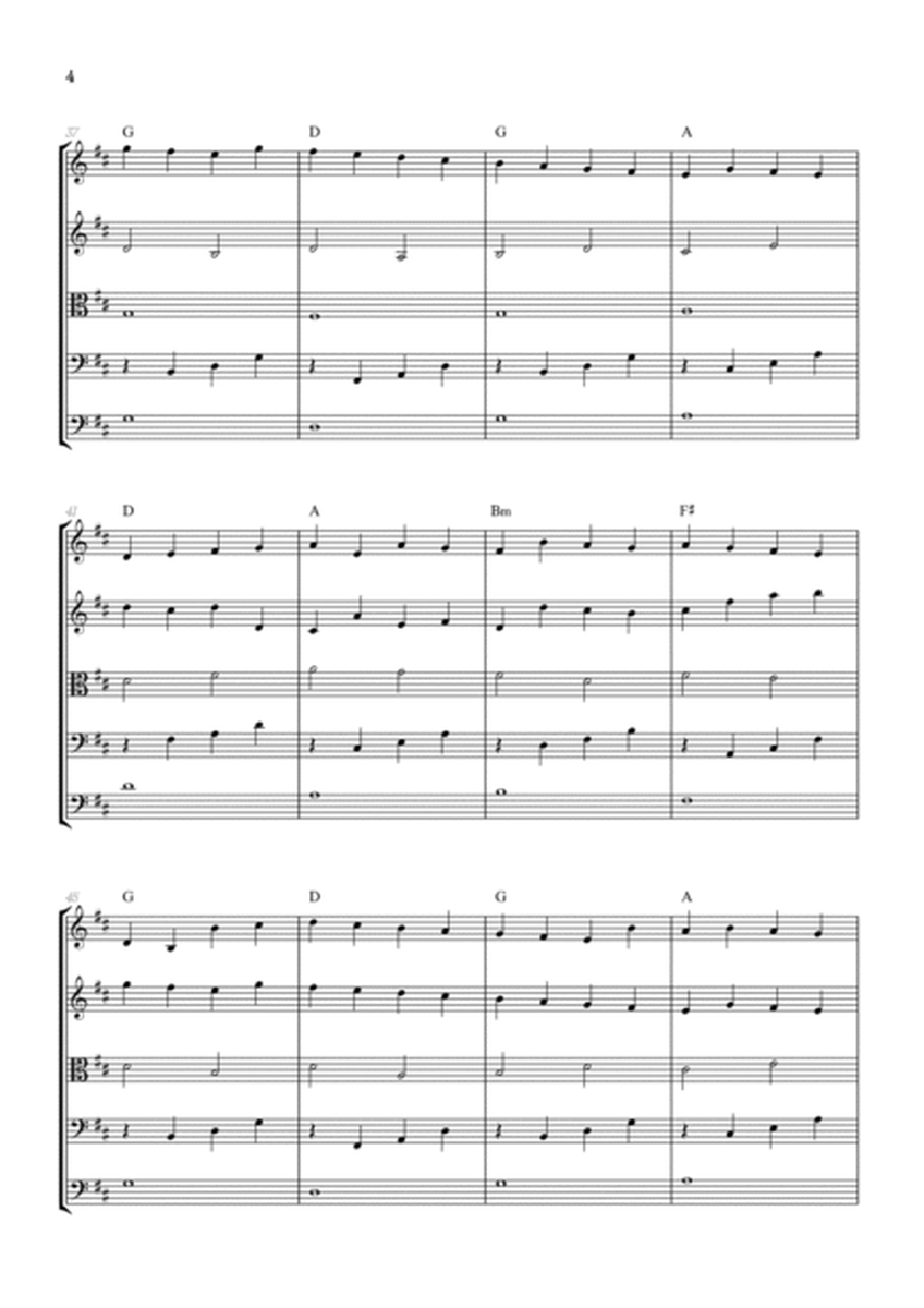 Pachelbel Canon in D • strings quintet sheet music [chords] image number null