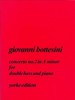 Book cover for Concerto No.2 in A minor. DB & Pf
