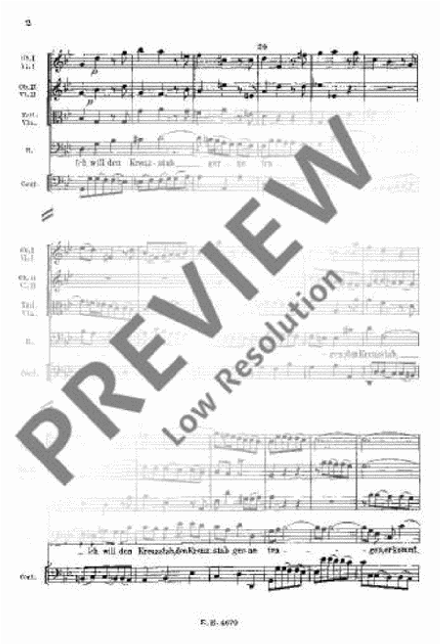 Cantata No. 56 (Cross-staff Cantata, Dominica 19 post Trinitatis) Choir scores gallery preview page 11