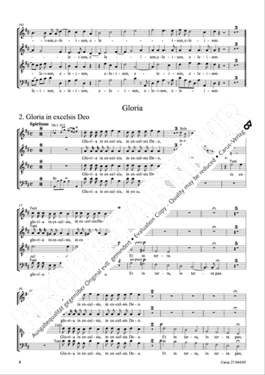 Messa per il Santissimo Natale 4-Part scores gallery preview page 5