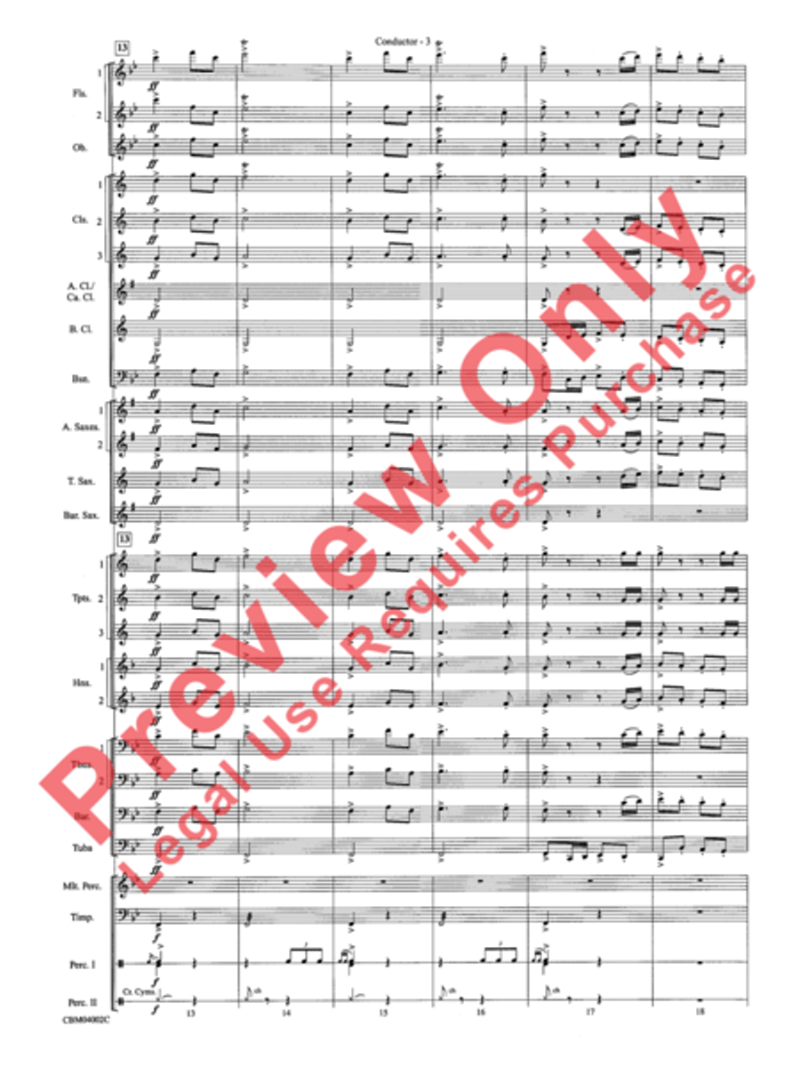 The Dam Busters Concert March Concert Band scores gallery preview page 6