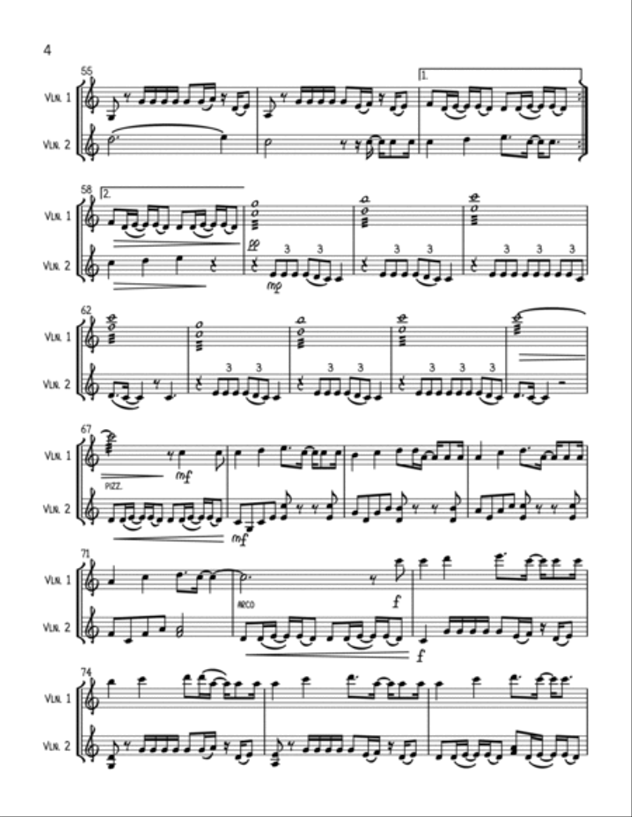 Girls Like You String Duet scores gallery preview page 4
