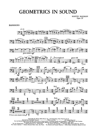 Geometrics in Sound, Op. 29: Bassoon