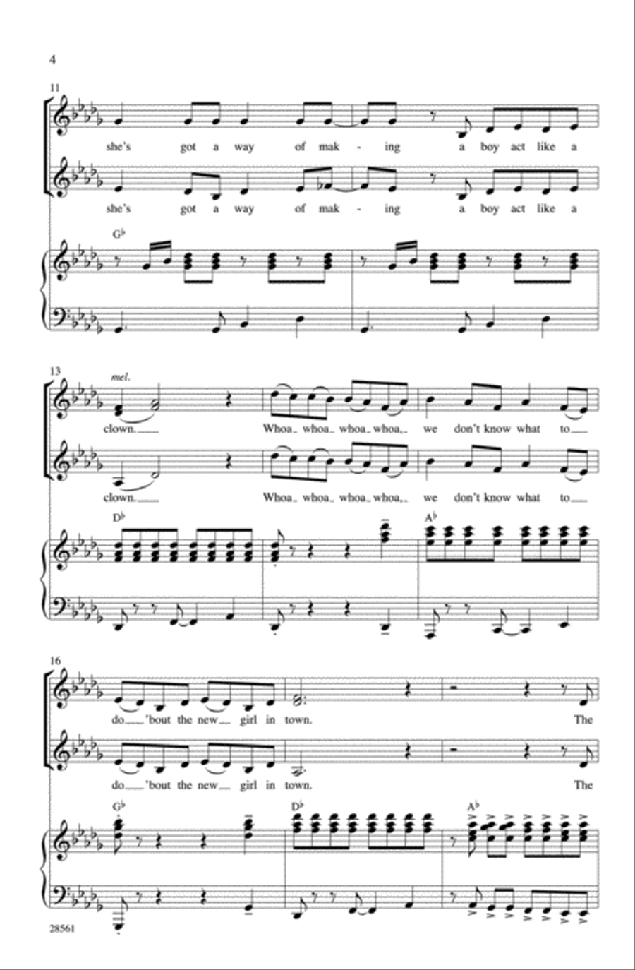 The New Girl in Town (from the movie Hairspray) Choir scores gallery preview page 3