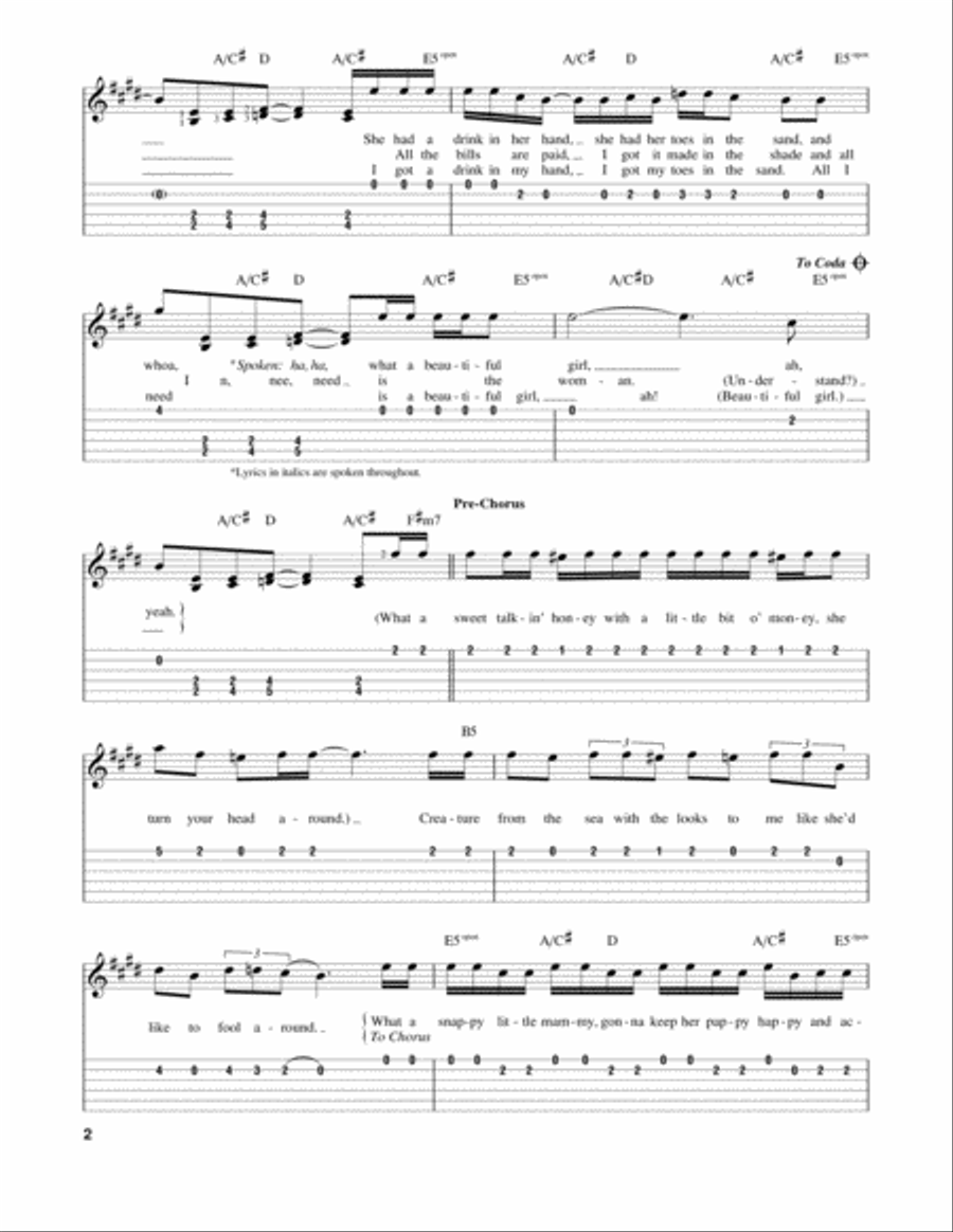 Beautiful Girls Beautiful Girls Acoustic Guitar scores gallery preview page 2