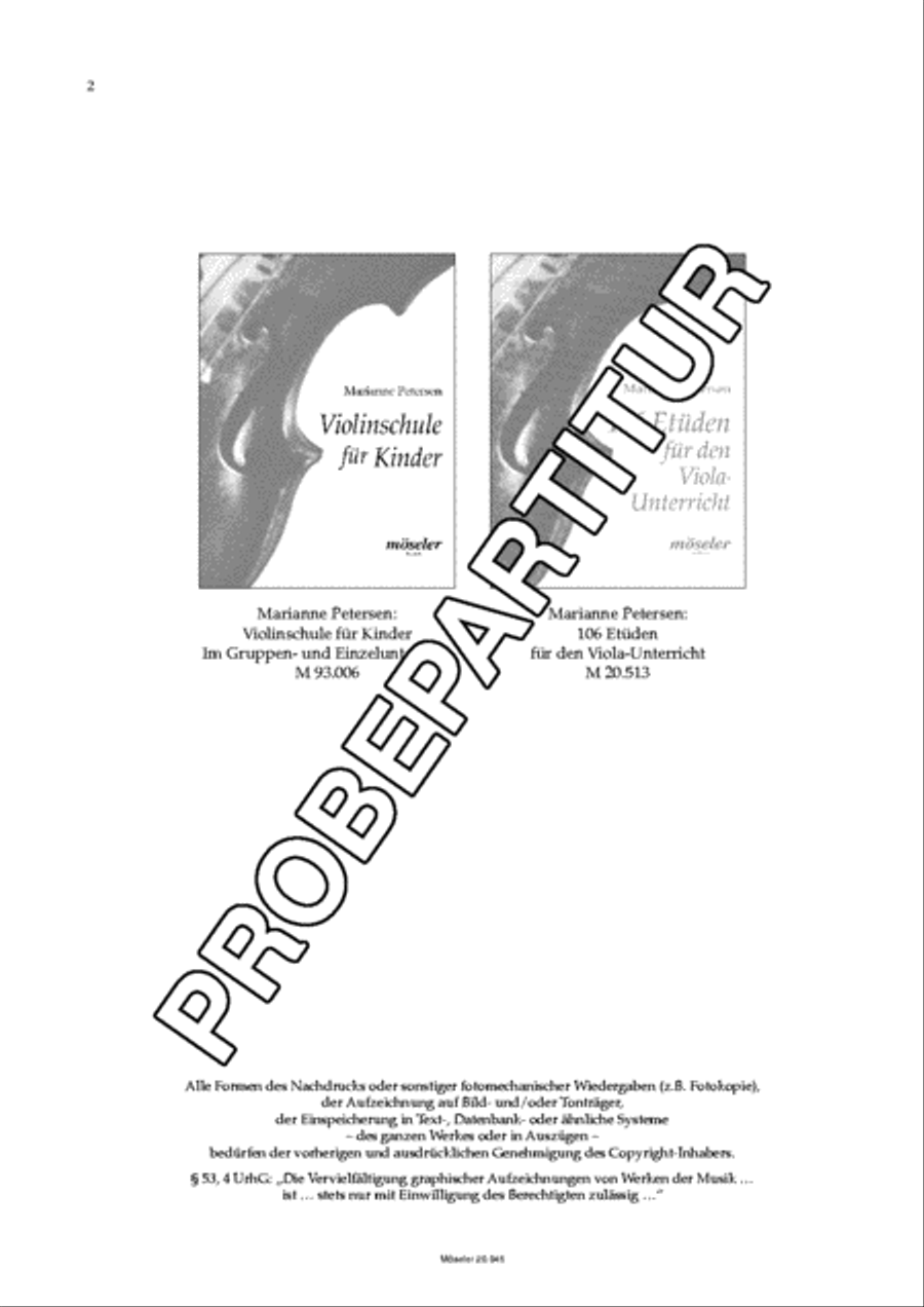 106 Etuden fur den Violinunterricht Violin Solo scores gallery preview page 3