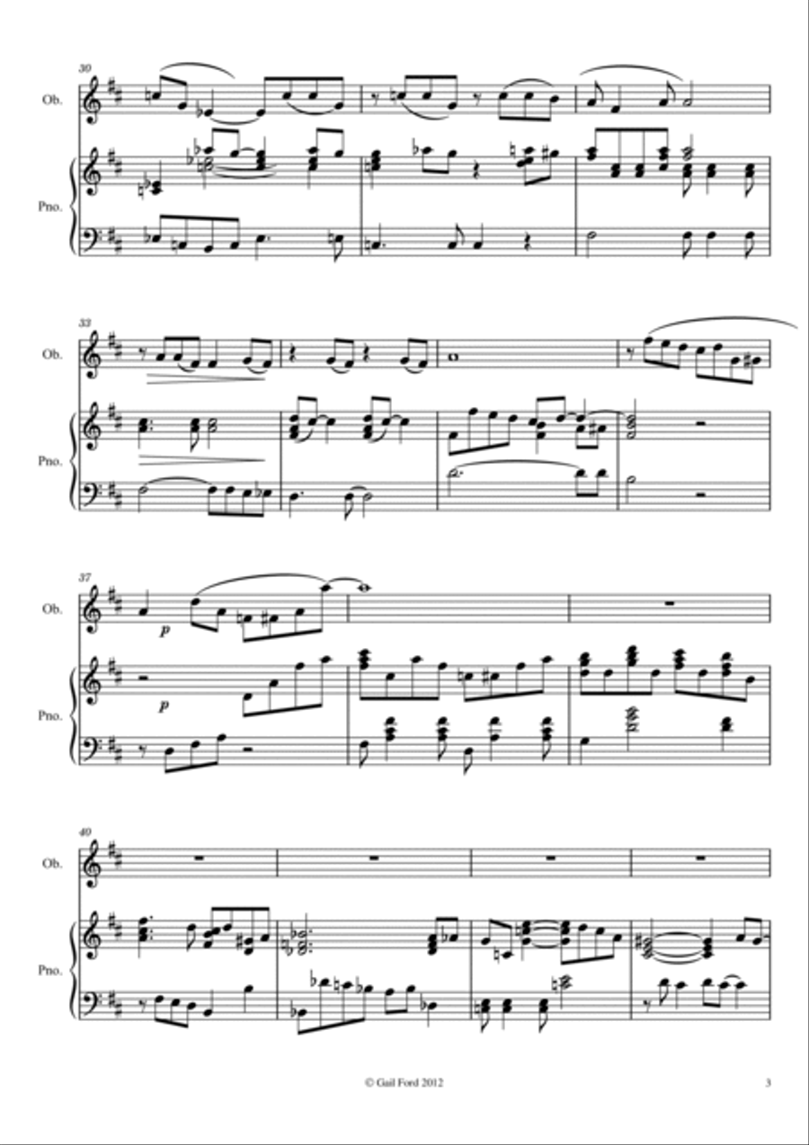 Fantasie Oboe Solo scores gallery preview page 3