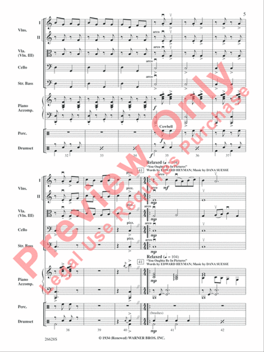 Looney Tunes Looney Tunes String Orchestra scores gallery preview page 6