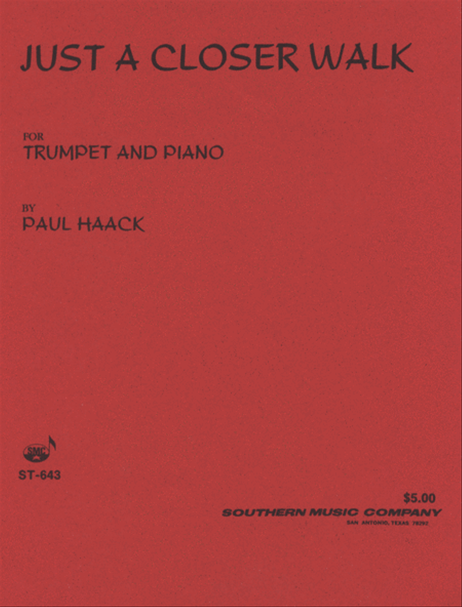 Just a Closer Walk Trumpet scores gallery preview page 1