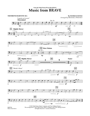 Music From Brave - Trombone/Baritone B.C.