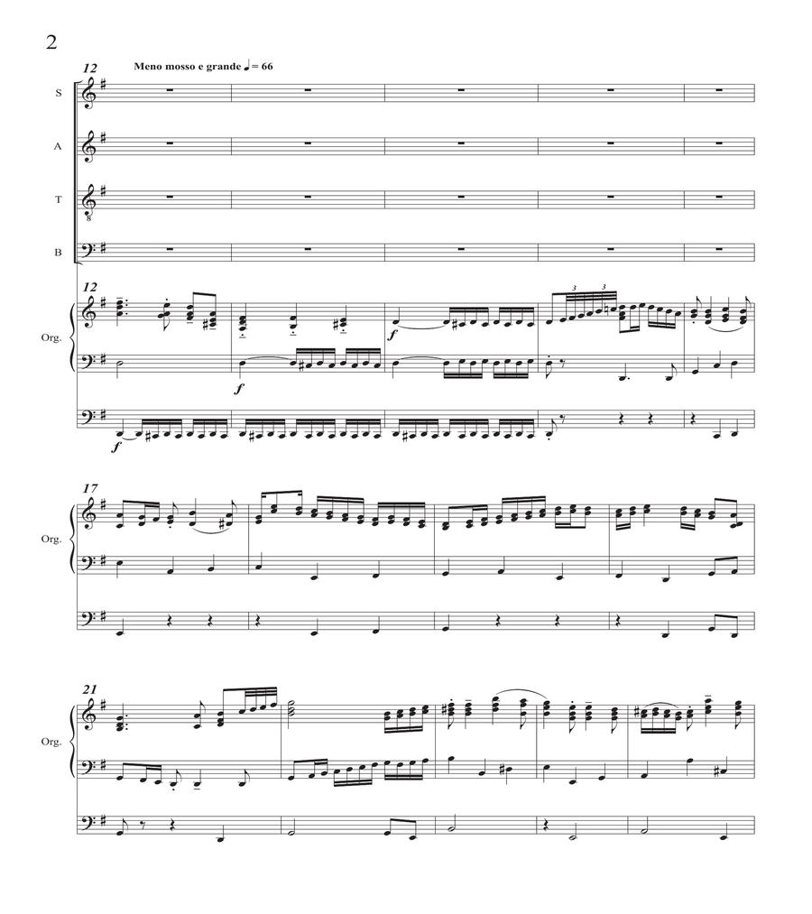 TE DEUM LAUDAMUS for SATB Chorus and Organ image number null